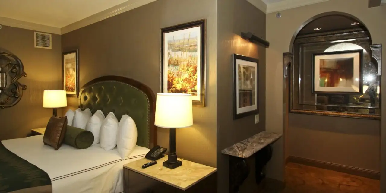 Guestroom at L’Auberge Casino Resort Lake Charles; Courtesy of L’Auberge Casino Resort Lake Charles