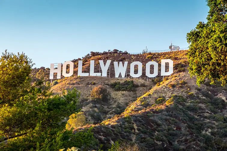 hollywood sign in los angeles, CA; Courtesy logoboom/Shutterstock