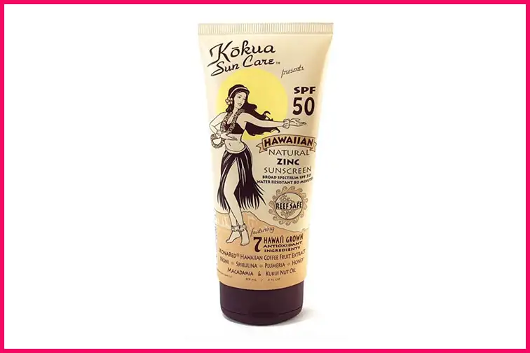 Kokua Sun Care Natural Zinc Sunscreen; Courtesy of Amazon 