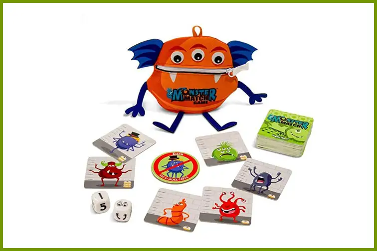 Monster Match Dice and Family Card Game; Courtesy of Amazon