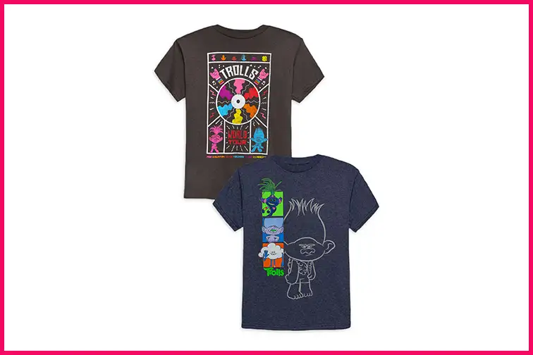 Trolls Boys Branch & Friends Graphic T-Shirt; Courtesy Walmart