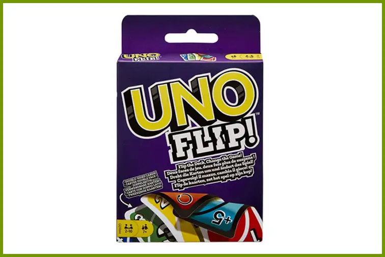 Uno Flip Family Card Game; Courtesy of Amazon