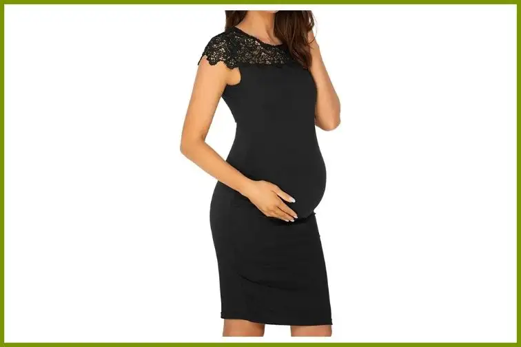 Liu & Qu Lace Inset Maternity Dress