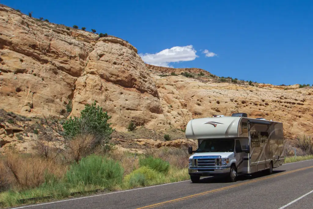 Class C RV in Capitol Reef National Park