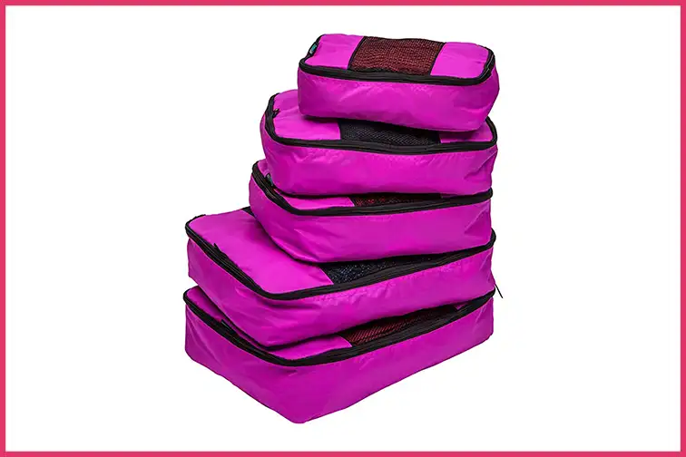 Pink TravelWise packing cubes