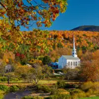 Stowe, Vermont in autumn