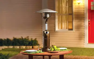 Living Accents Tabletop Propane Steel Patio Heater