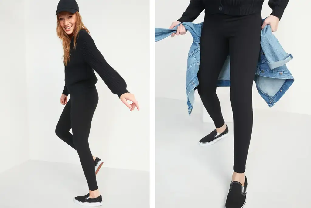 Old Navy High-Waisted Fleece-Lined Ankle Leggings