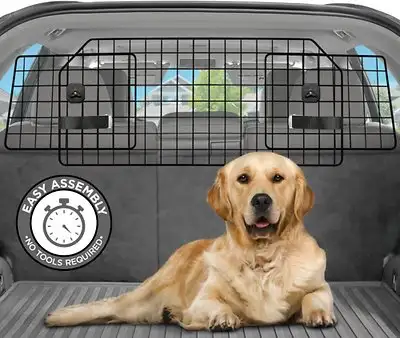 Pawple Adjustable Universal Fit SUV Dog Car Barrier