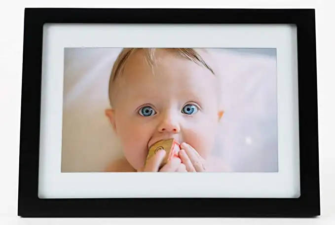 Black Skylight Frame with photo of baby inside