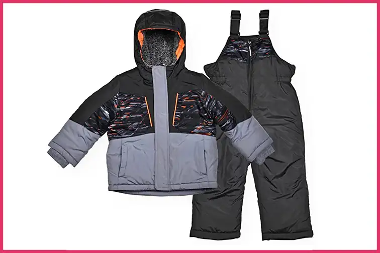 Arctic Quest Infant & Toddler Boys Ski Jacket and Snowbib Snowsuit Set