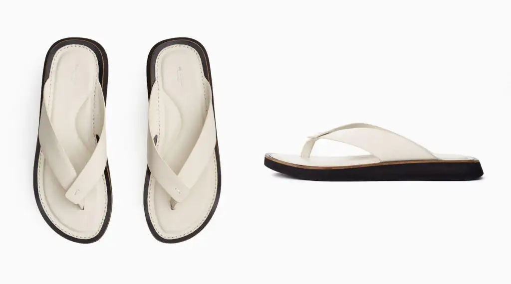 Two views of the Rag & Bone Parker Thong Sandals